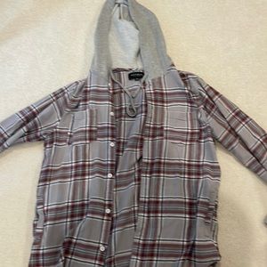 Pacsun hooded flannel